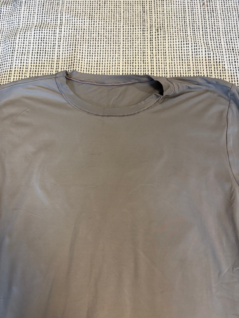 lululemon athletica Wunderlust - mushroom coloured 3/4 Sleeve Crew Tee